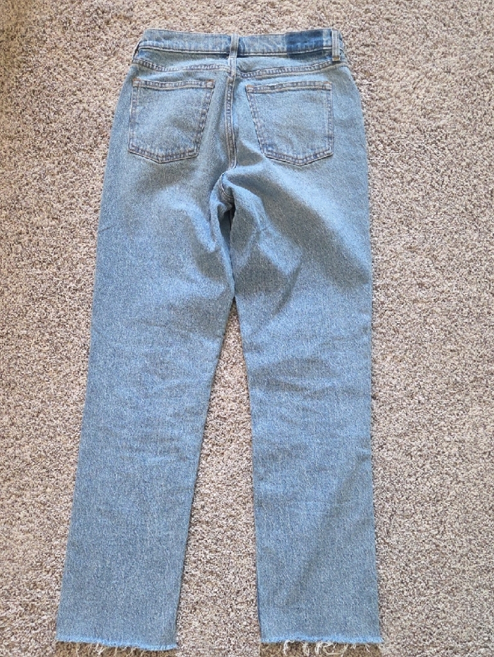 Abercrombie & Fitch Light Blue Curve Love 90's Straight Leg Jeans - Picture 4 of 4